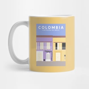 Old Town Cartagena, Colombia Travel Poster Mug